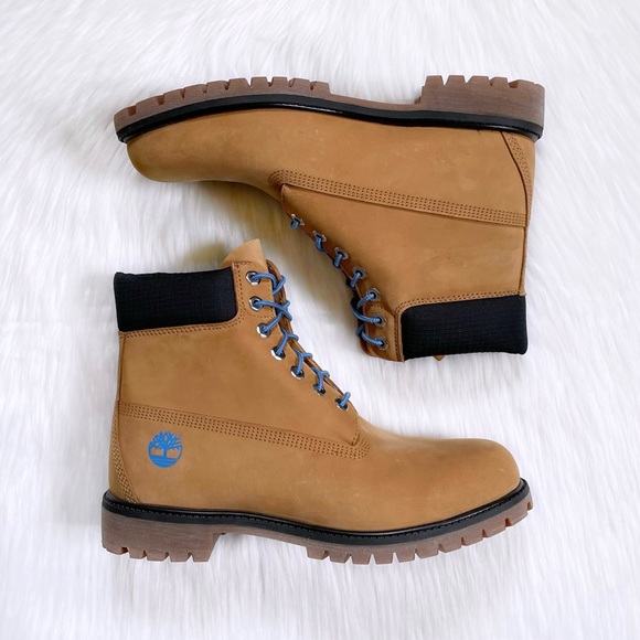 Timberland Men’s Premium 6 Inch Waterproof Wheat Boots - Picture 6 of 7